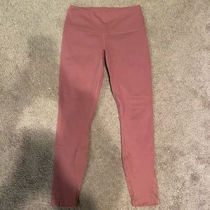 Pink Leggings - MESH DETAIL ON THE BACK